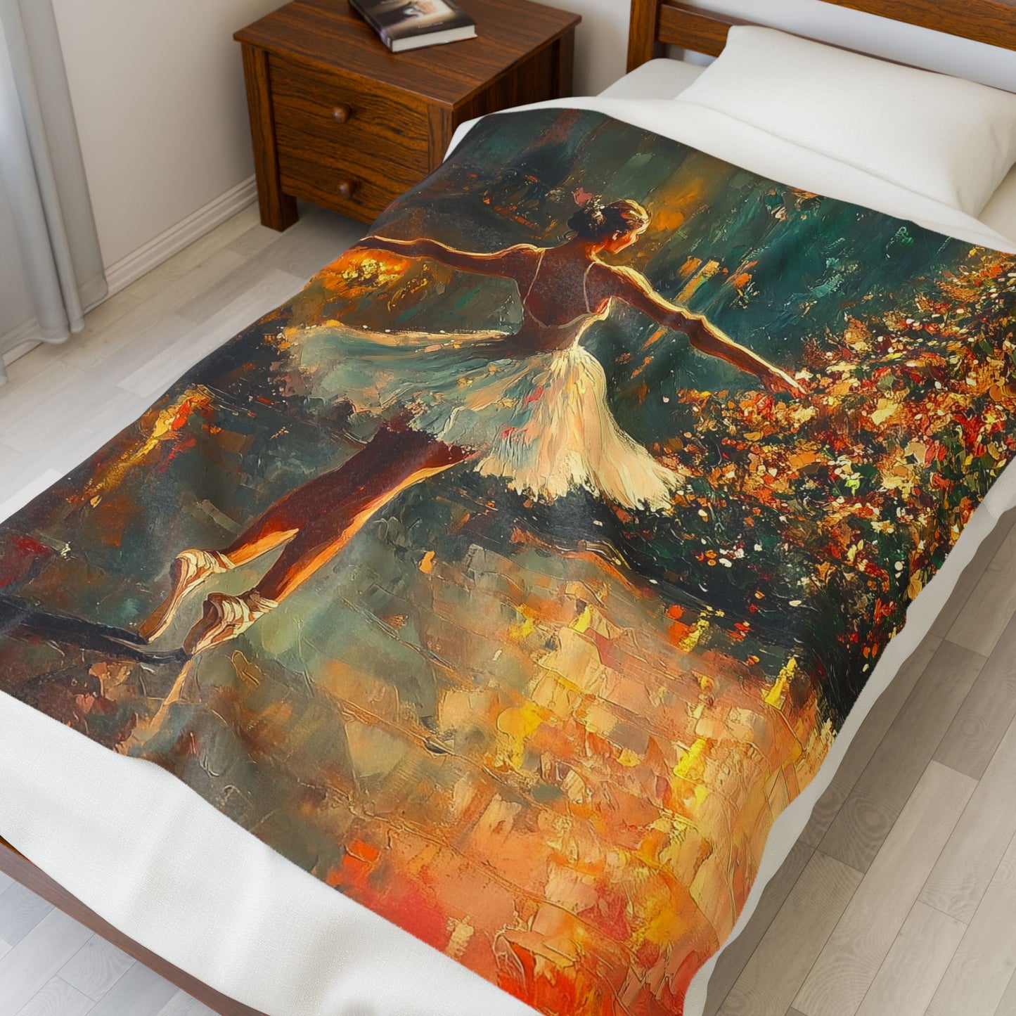 Ballet-Inspired Christmas Velveteen Plush Blanket for Cozy Nights