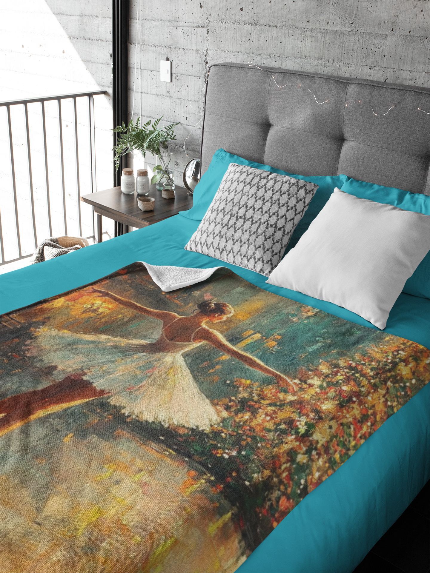 Ballet-Inspired Christmas Velveteen Plush Blanket for Cozy Nights