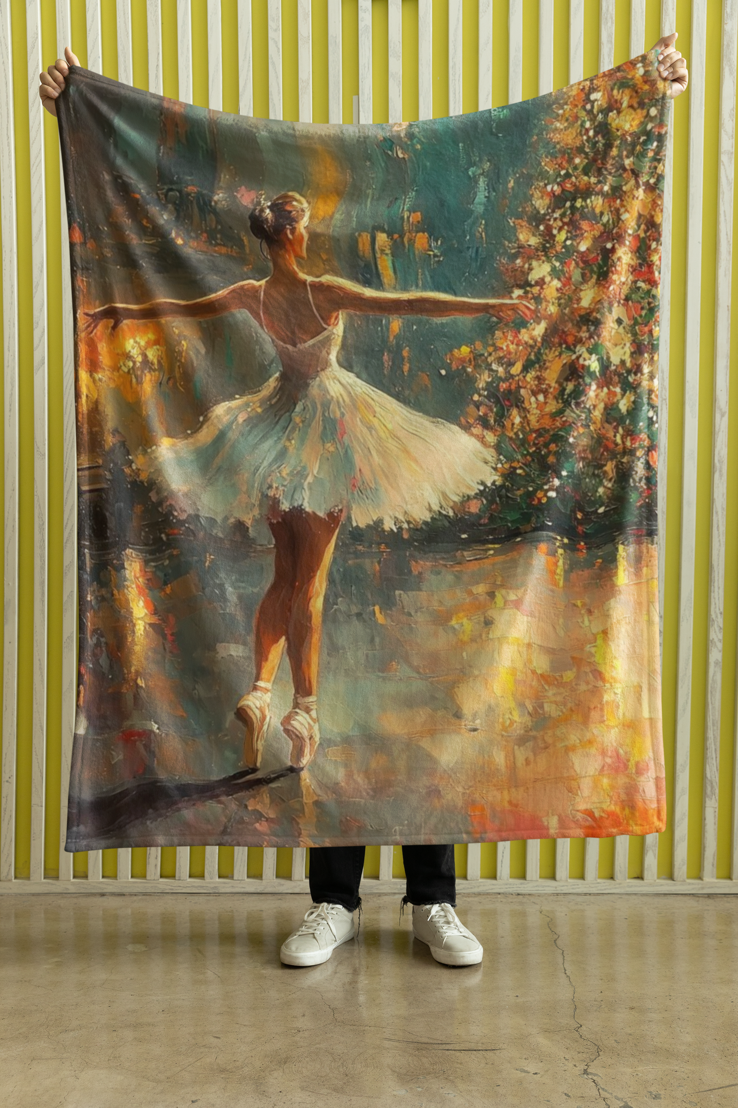 Ballet-Inspired Christmas Velveteen Plush Blanket for Cozy Nights