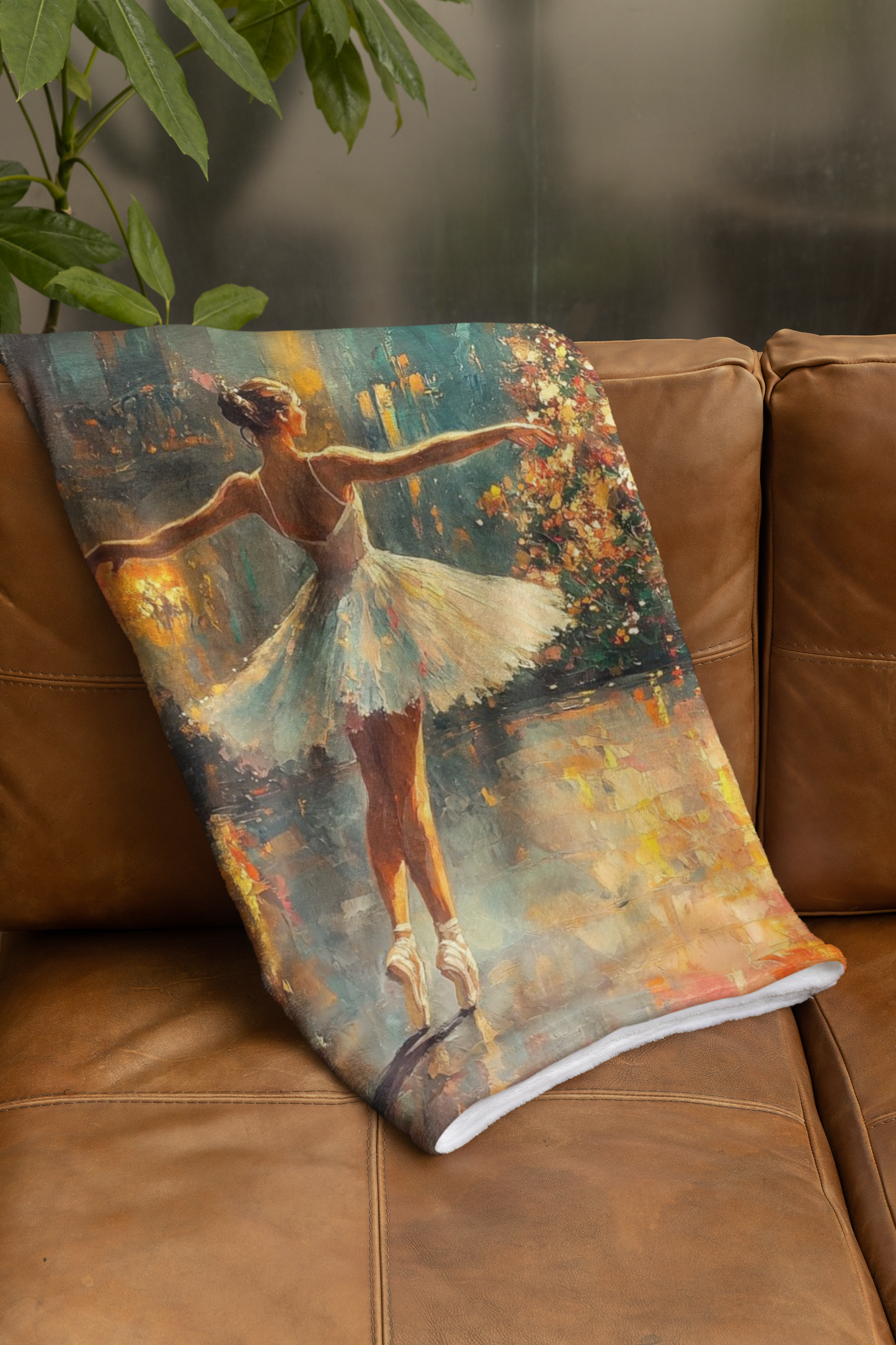 Ballet-Inspired Christmas Velveteen Plush Blanket for Cozy Nights