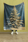 Cozy Winter-Snow Covered Fraser Fir Velveteen Plush Blanket