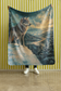 Majestic Winter Wolf Velveteen Plush Blanket - Cozy Artwork for Nature Lovers