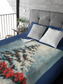 Christmas Velvet Plush Blanket with Holiday Tree Design
