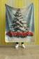 Christmas Velvet Plush Blanket with Holiday Tree Design