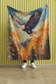 Eagle in Flight Autumn Velveteen Plush Blanket - Bird Lovers