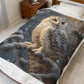 Snowy Owl Velveteen Plush Blanket - Cozy Winter Decor