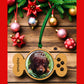 Personalized Dog Bone Photo Magnet Christmas Ornament