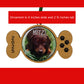 Personalized Dog Bone Photo Magnet Christmas Ornament