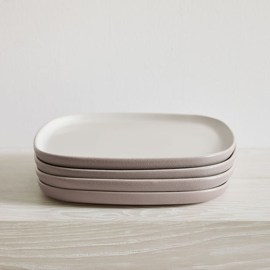 Kaloh Stoneware Square Dinner Plates (Set of 4)
